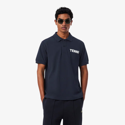 Classic Fit Printed Petit Pique Polo Shirt