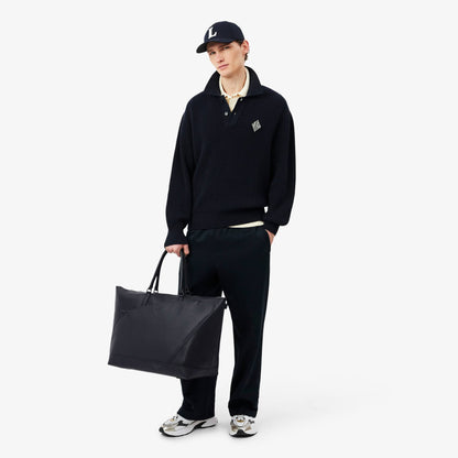 Club Lacoste Grain Leather Weekend Bag