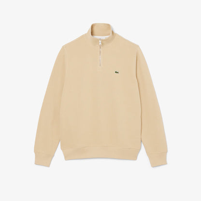 Zip-Up High Neck Interlock Sweatshirt