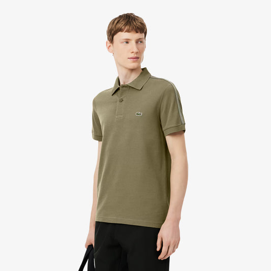 Polo Rayé Logo Coupe Droite