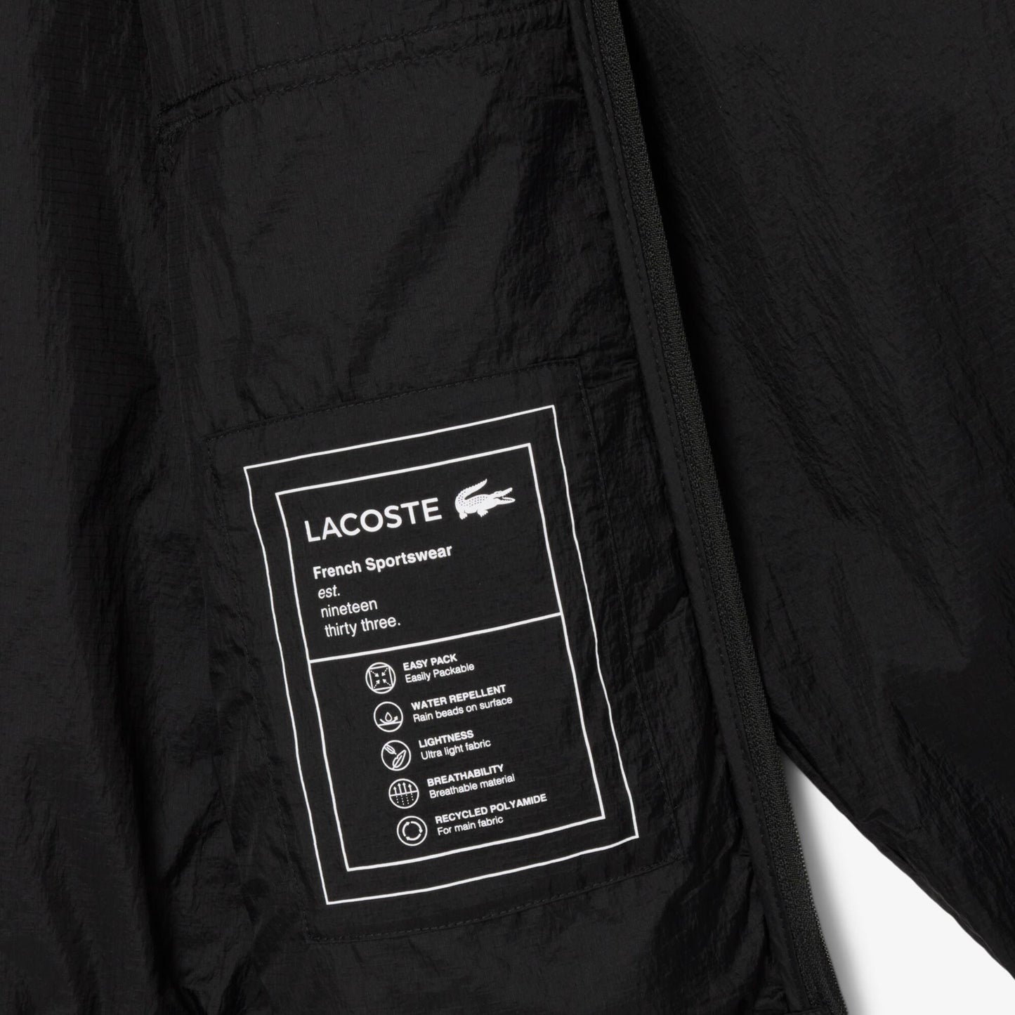 Water-Repellent Packable Nylon Jacket