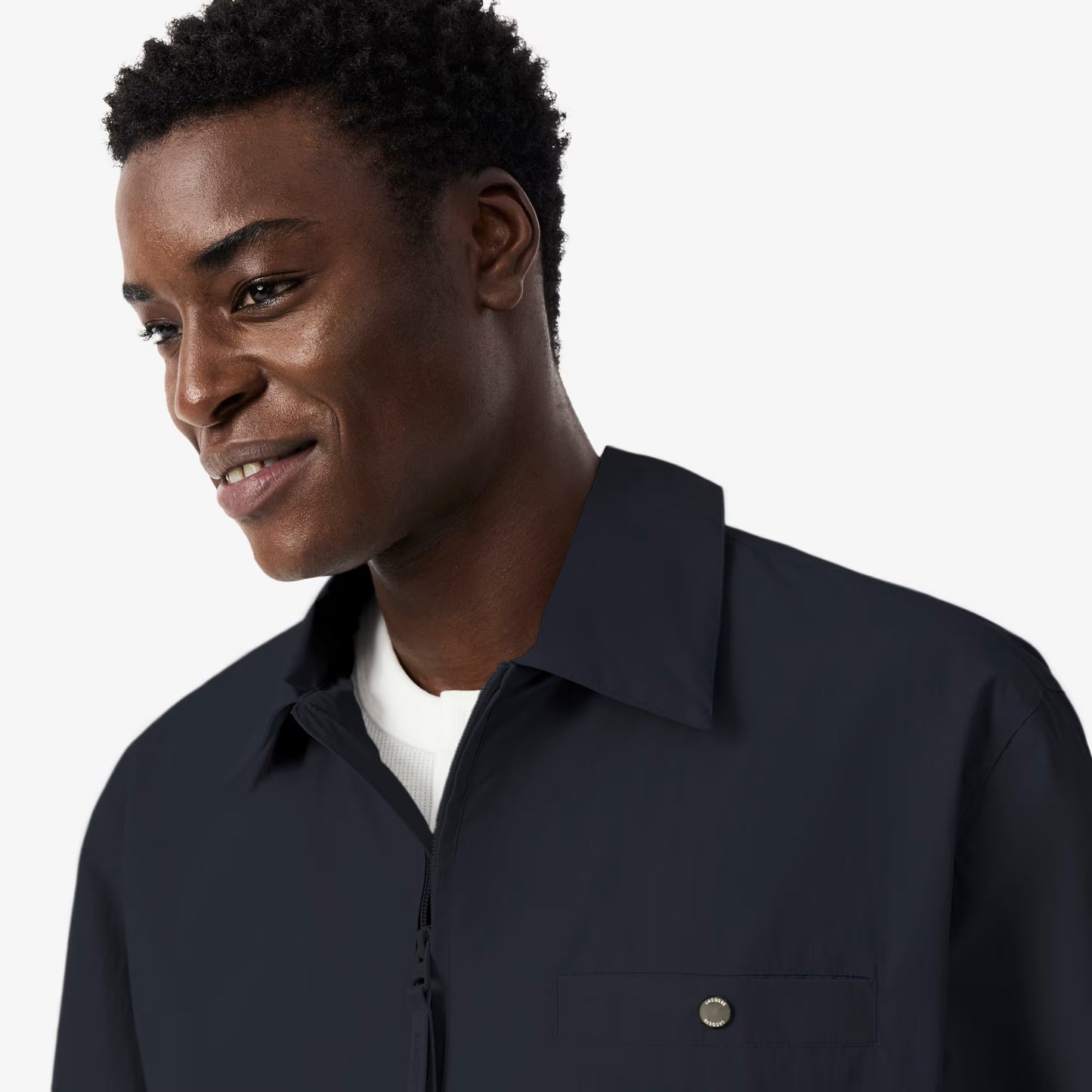 Wasserabweisende Jacke aus strukturiertem Taft