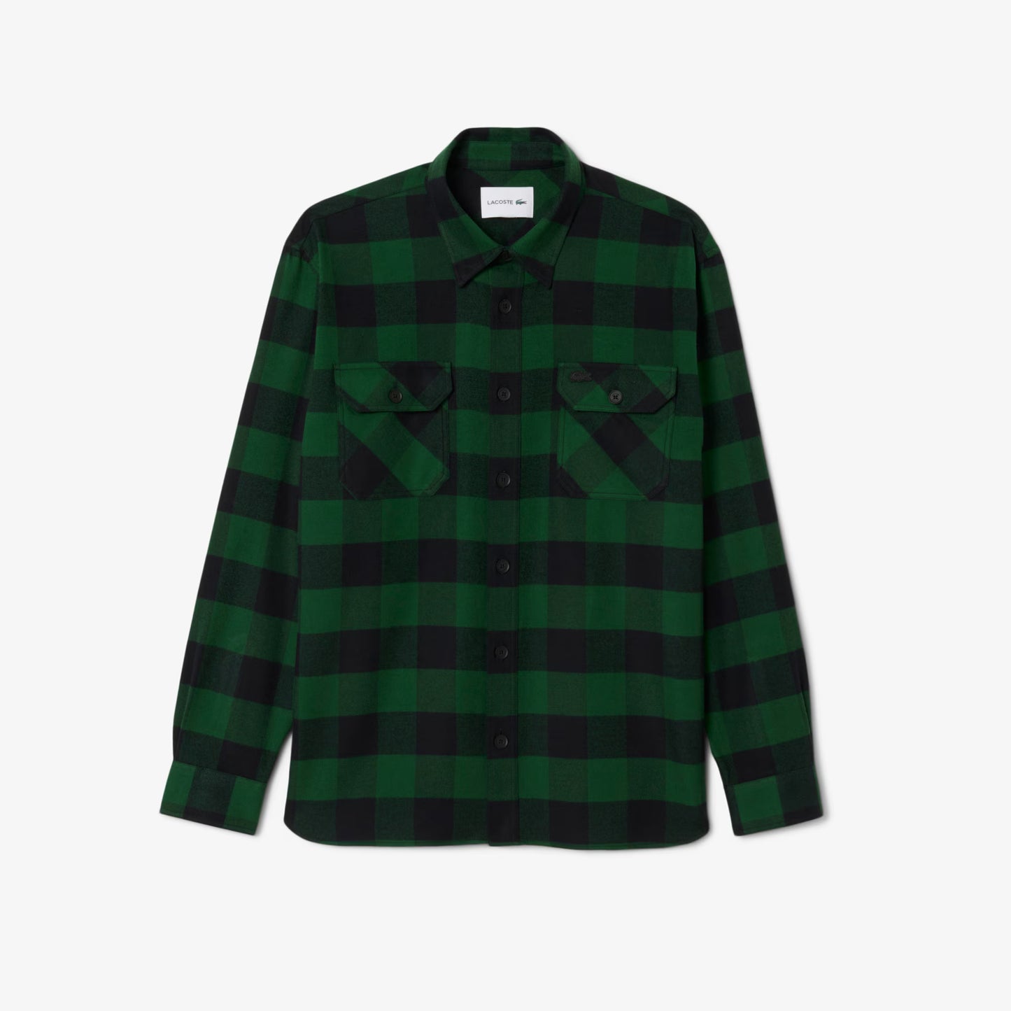 Oversized Baumwoll-Karo-Hemdjacke
