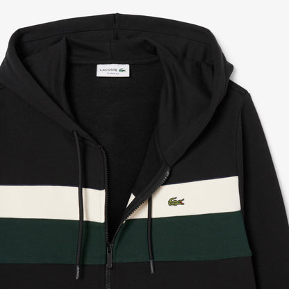 Zipped Colour-Block Hoodie