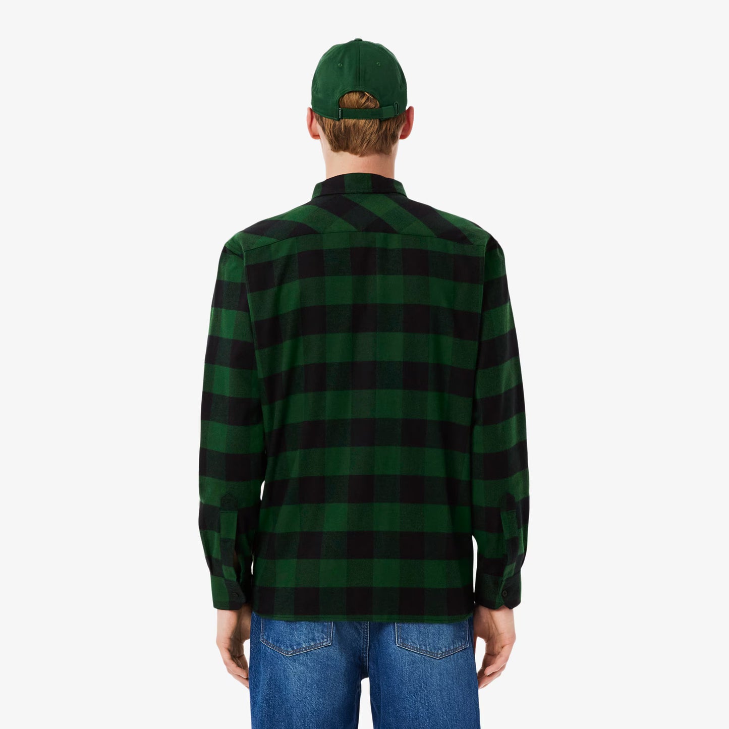 Oversized Baumwoll-Karo-Hemdjacke