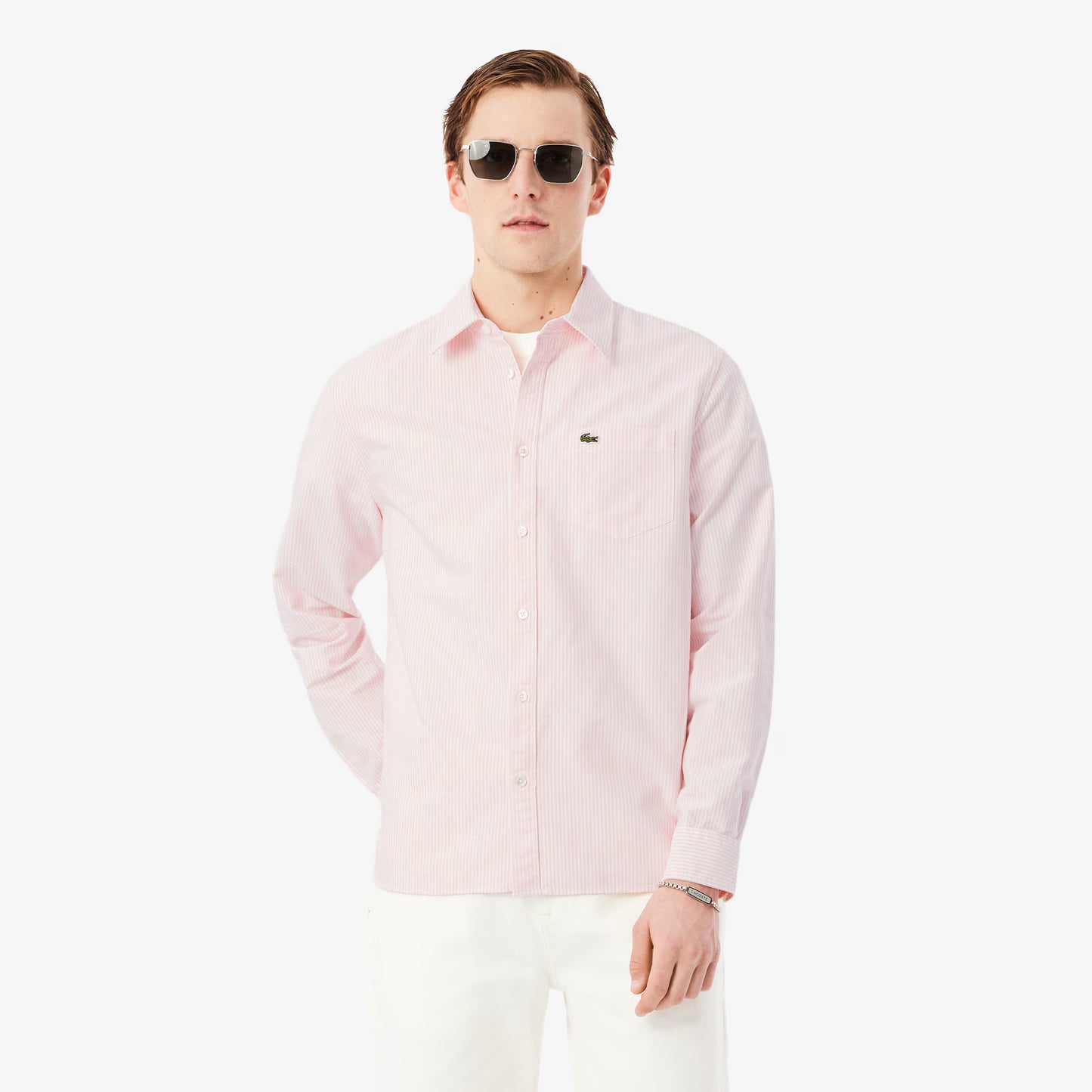 Regular Fit gestreiftes Oxford-Hemd