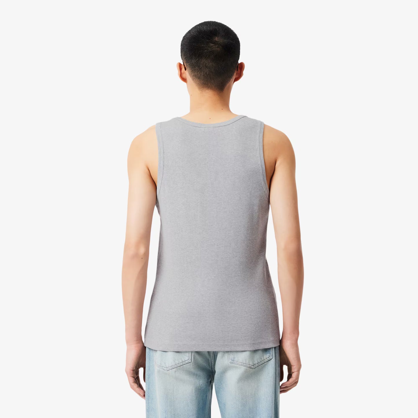 Slim Fit Ribbed Cotton Tank Top