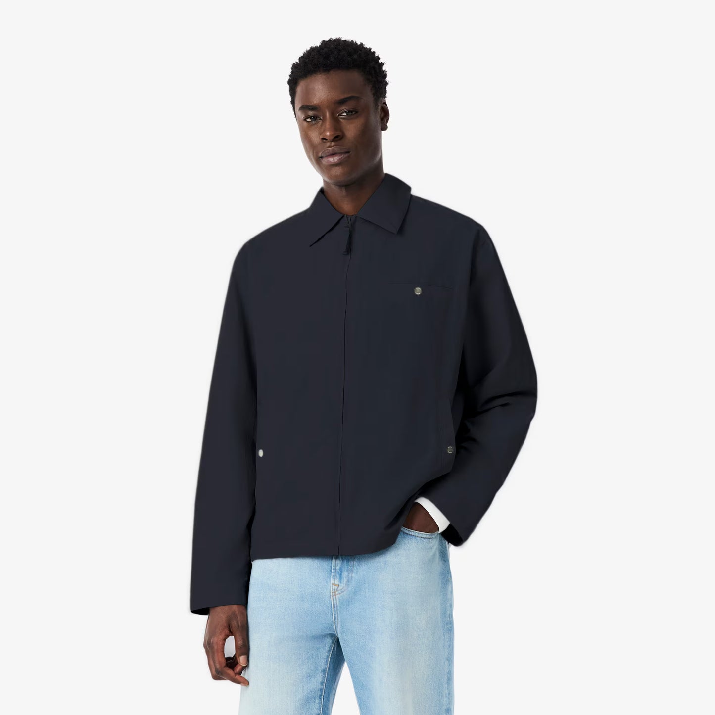 Wasserabweisende Jacke aus strukturiertem Taft