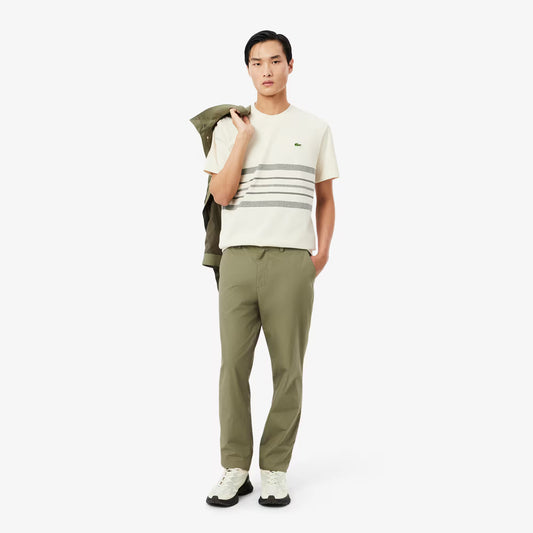 Pantalon chino en twill de coton à coupe droite