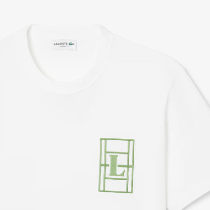 Besticktes Heavy-Jersey-T-Shirt