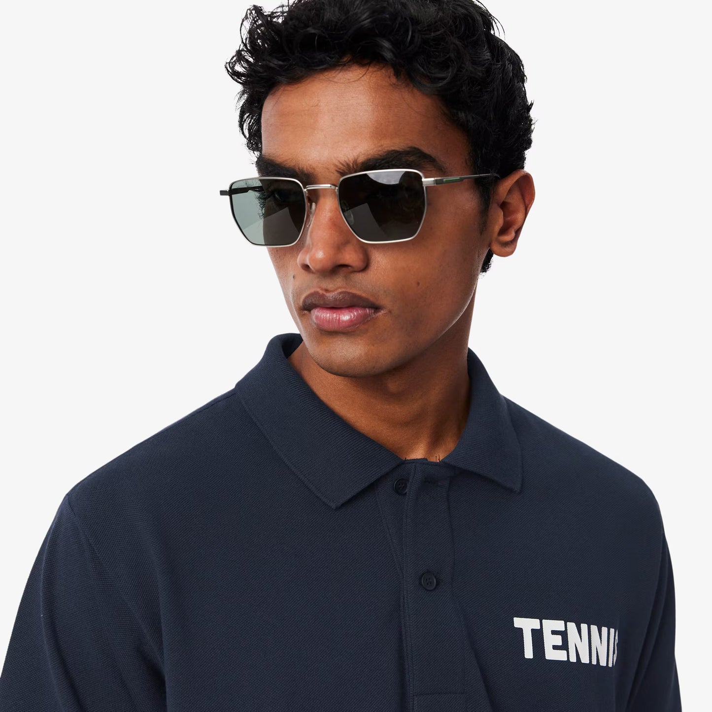 Classic Fit Printed Petit Pique Polo Shirt