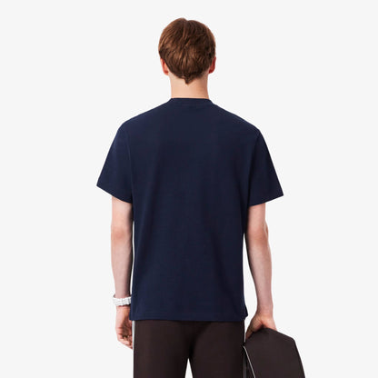 Ribbed Neck Petit Pique T-shirt