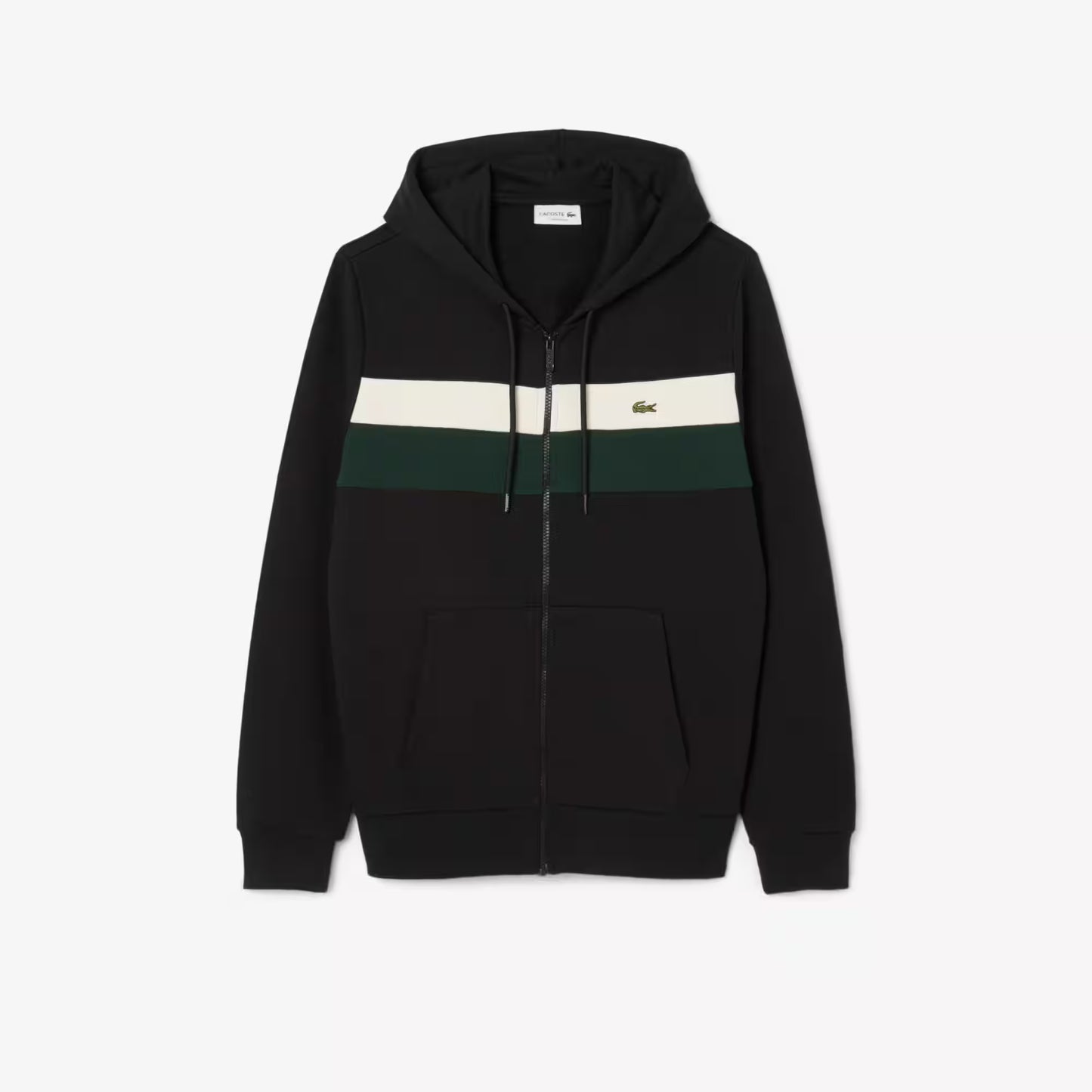 Zipped Colour-Block Hoodie