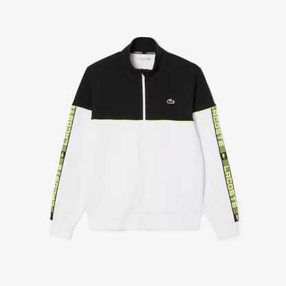 Tennis-Sweatshirt mit Reißverschluss und Farbblock