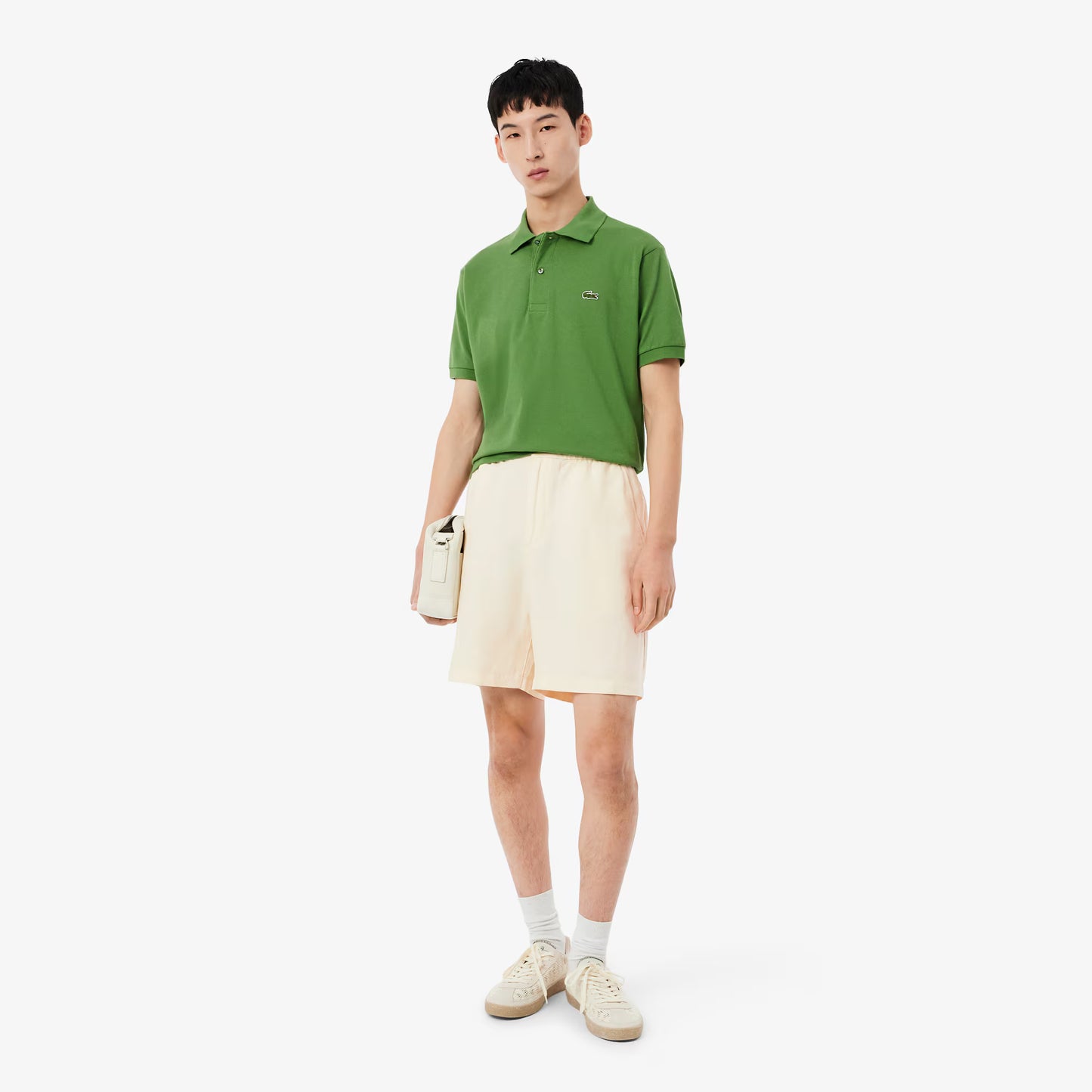 Regular Fit Twill-Shorts aus Leinenmischung