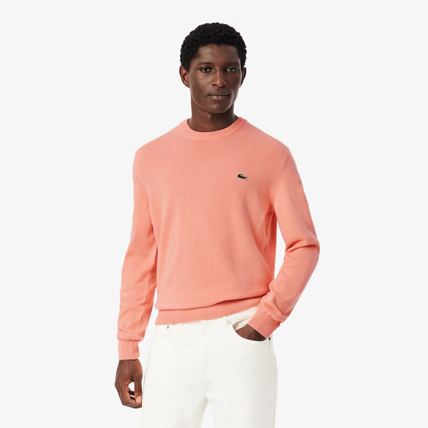 Monochrome Crew Neck Cotton Sweater