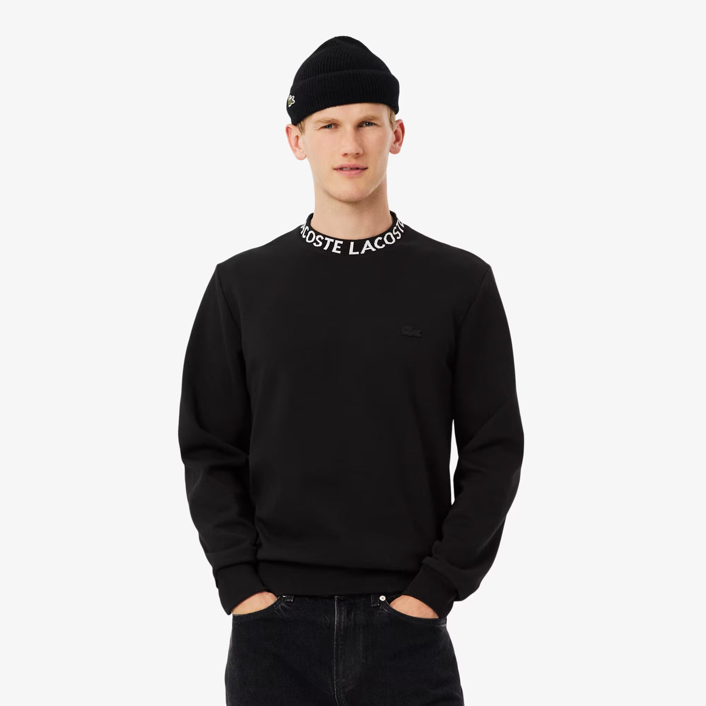 Jacquard-Sweatshirt mit Markenlogo