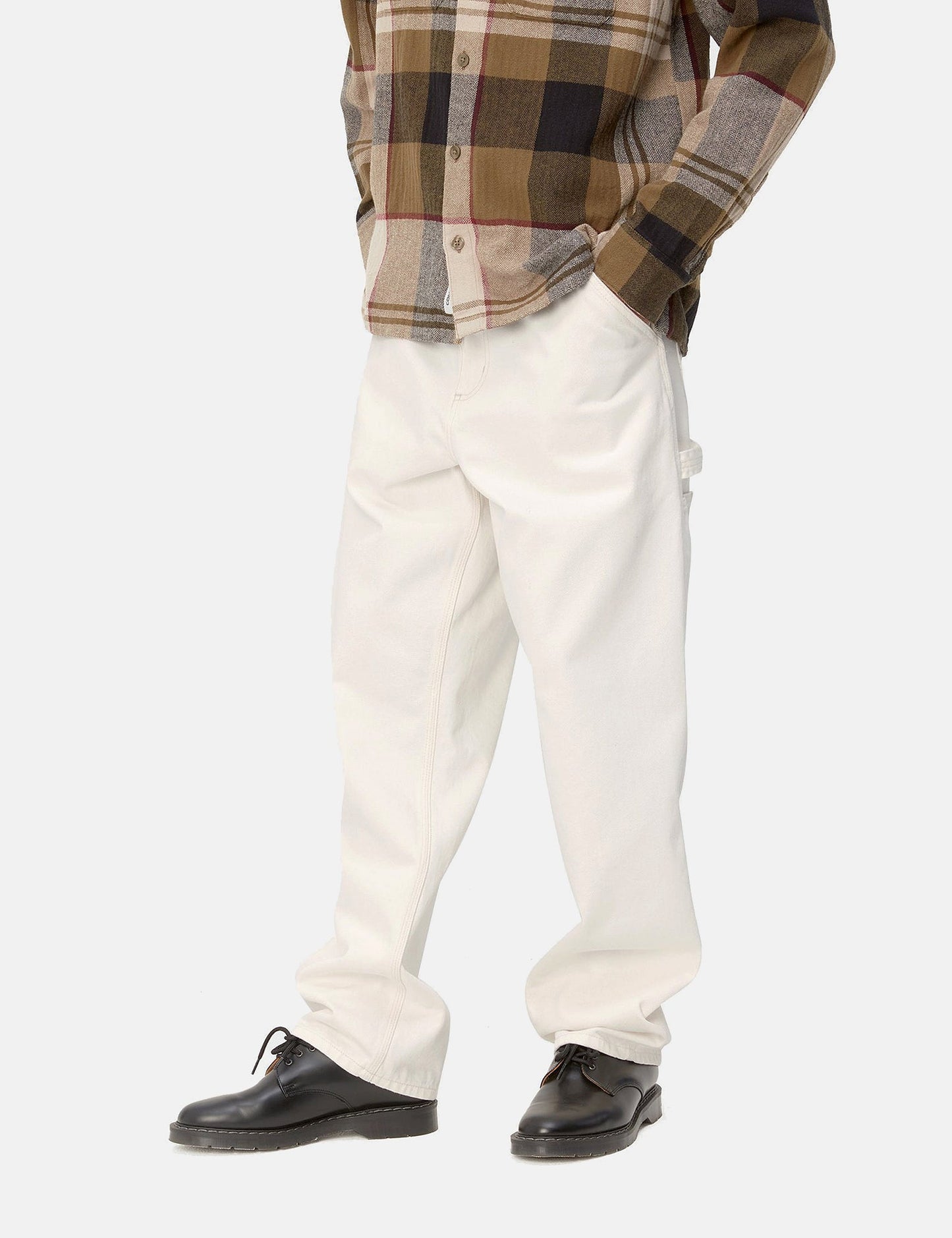 Single Knee Pant (Denim) - Weiß